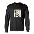 thumbnail image 1 of Awesome Like My Sarcastic Humor Novelty Men's Long Sleeve Shirts, 1 of 3