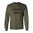 thumbnail image 1 of Awesome Like My Son Adult Long Sleeve T-shirt, 1 of 3