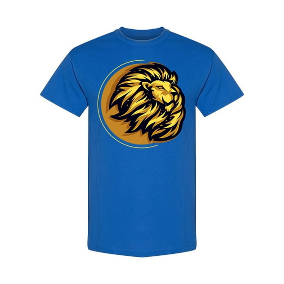 Awesome Lion Head T-Shirt Men -Image by Shutterstock, Male Small