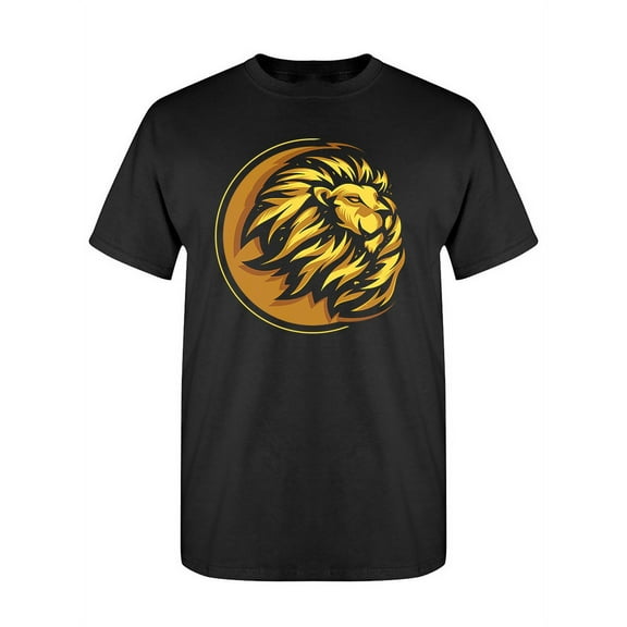 Awesome Lion Head T-Shirt Men -Image by Shutterstock, Male x-Large
