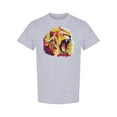 thumbnail image 1 of Awesome Lion Pop Art T-Shirt Men -Image by Shutterstock, Male 3X-Large, 1 of 2