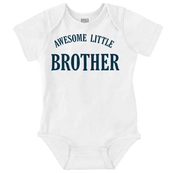 Awesome Little Brother Siblings Bodysuit Jumper Boys Infant Baby Brisco Brands 12M
