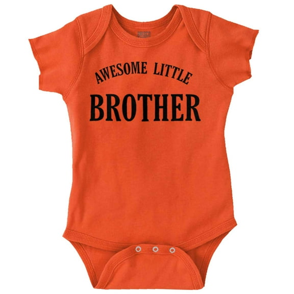 Awesome Little Brother Siblings Bodysuit Jumper Boys Infant Baby Brisco Brands 12M