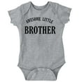 thumbnail image 1 of Awesome Little Brother Siblings Bodysuit Jumper Boys Infant Baby Brisco Brands 18M, 1 of 6