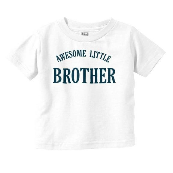 Awesome Little Brother Siblings Youth T Shirt Tee Boys Infant Toddler Brisco Brands 2T