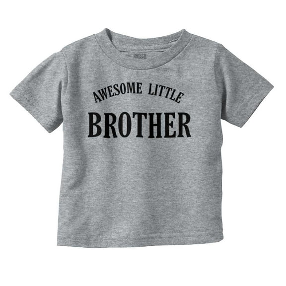Awesome Little Brother Siblings Youth T Shirt Tee Boys Infant Toddler Brisco Brands 3T