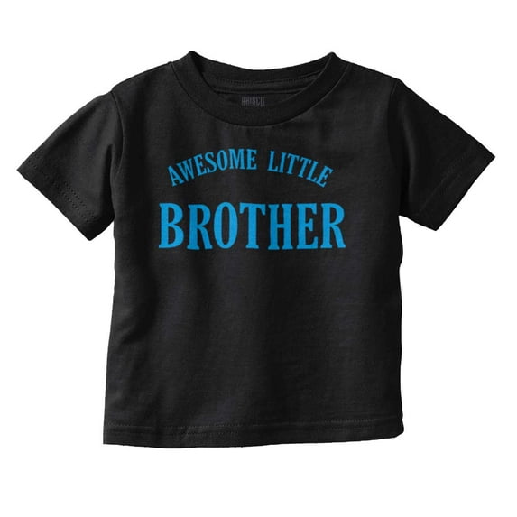 Awesome Little Brother Siblings Youth T Shirt Tee Boys Infant Toddler Brisco Brands 6M