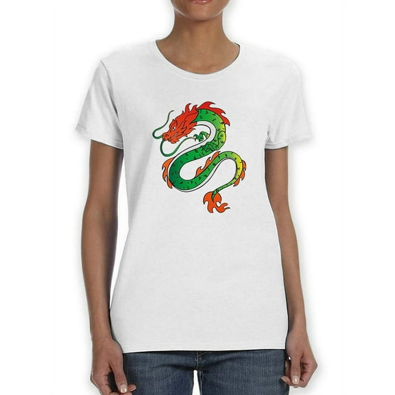 Awesome Looking Dragon Women T-Shirt, Female Large