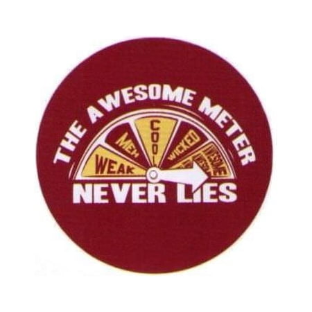 Awesome Meter Never Lies 1.25 Inch Button