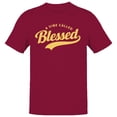 thumbnail image 1 of A Vibe Called Blessed Men's Cardinal Red T-shirt, 1 of 3