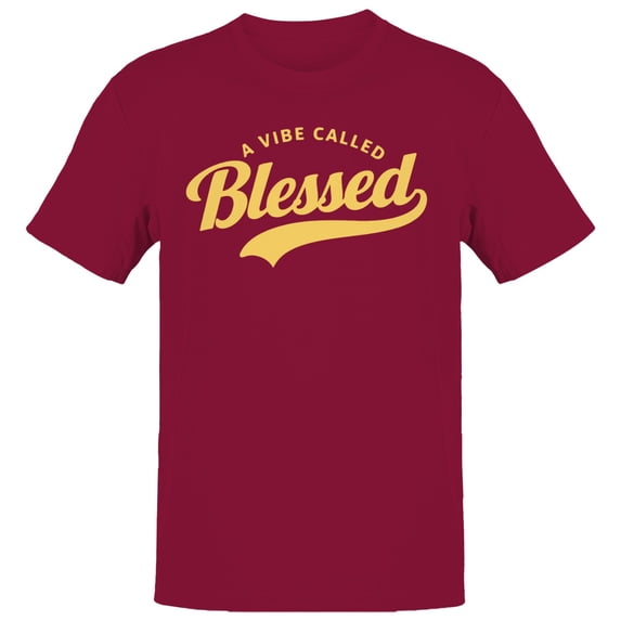 A Vibe Called Blessed Men's Cardinal Red T-shirt