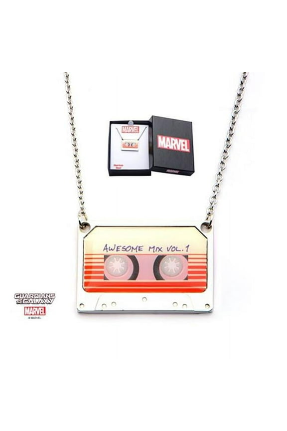Awesome Mix Vol. 2 Pendant Necklace - Marvel Comics Stainless Steel Artwork