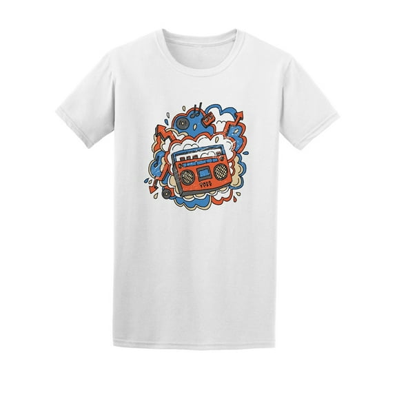 Awesome Music In Retro Style  Tee Men's -Image by Shutterstock