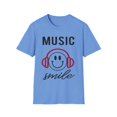 thumbnail image 1 of Awesome Music Lover Smiley DJ Face Awesome Unisex Softstyle T-Shirt, 1 of 4