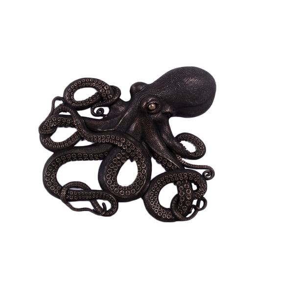 Awesome Octopus Wall Decor Figure Imperial Bronze Finish 32 Inch H Large Sculpture