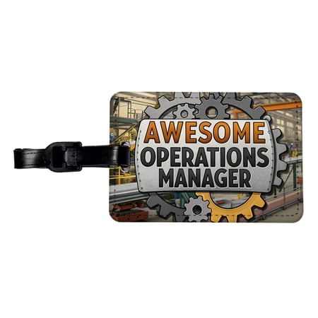 Awesome Operations Manager Factory Manufacturing Inspirational Faux Leather Travel Luggage Tag price history and forecast - Blooza Blooza