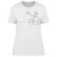 thumbnail image 1 of Awesome Painter Man T-Shirt Women -Image by Shutterstock, Female Medium, 1 of 2