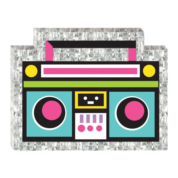 Awesome Party Mini Cassette Player Pinata Decoration