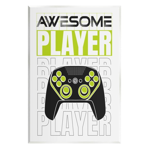 Awesome Player Gaming Controller Art for Kids Graphic Art Unframed Art Print Wall Art