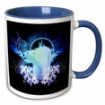 thumbnail image 1 of 3drose, Awesome Polar Bear, 15oz Two-tone Blue Mug, 1 of 6