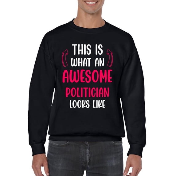 Awesome Politicianlooks Like Sweatshirt Men -Smartprints Designs, Male 4X-Large