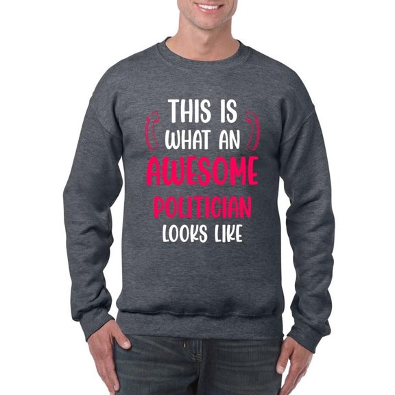 Awesome Politicianlooks Like Sweatshirt Men -Smartprints Designs, Male 5X-Large