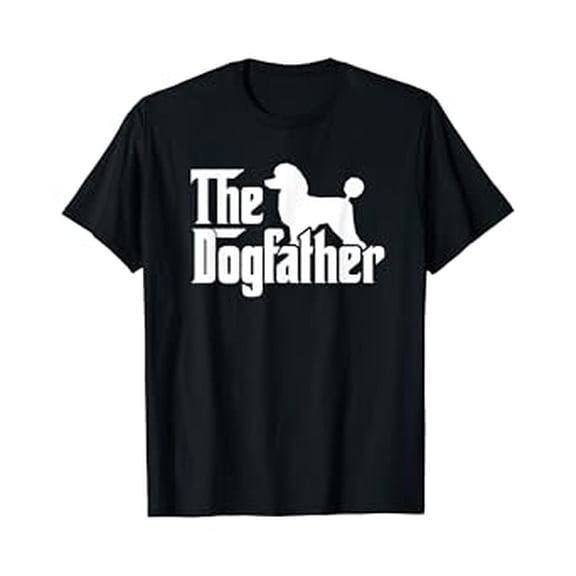 Awesome Poodle Dog Daddy T-Shirt for Dedicated Pet Fathers and Dog Lovers