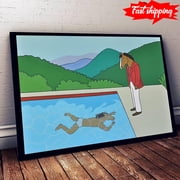 Awesome Portrait Of An Artist Pool With Two Figures BoJack Horseman 11 x 17 Inch Poster