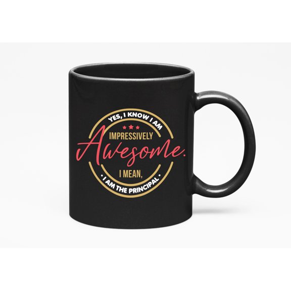 Awesome Principal, Black 11oz Ceramic Mug