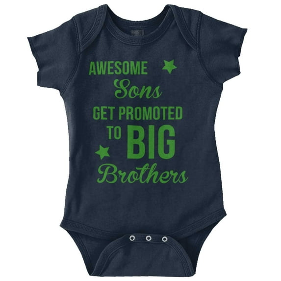 Awesome Promoted to Big Brother Bodysuit Jumper Boys Infant Baby Brisco Brands 24M