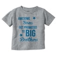thumbnail image 1 of Awesome Promoted to Big Brother Youth T Shirt Tee Boys Infant Toddler Brisco Brands 3T, 1 of 5