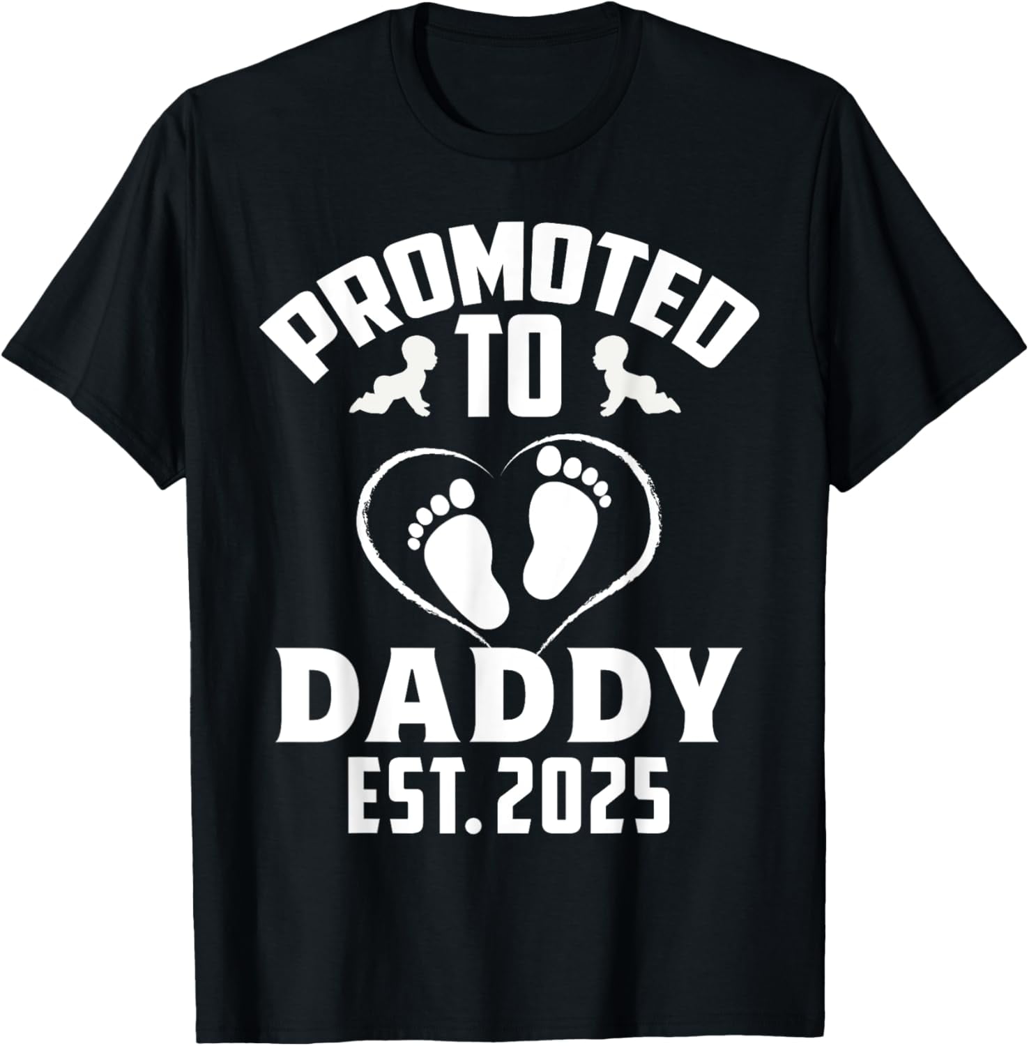 Awesome Promoted to Daddy 2025 Funny Leveling Up to Dad 2025 TShirt
