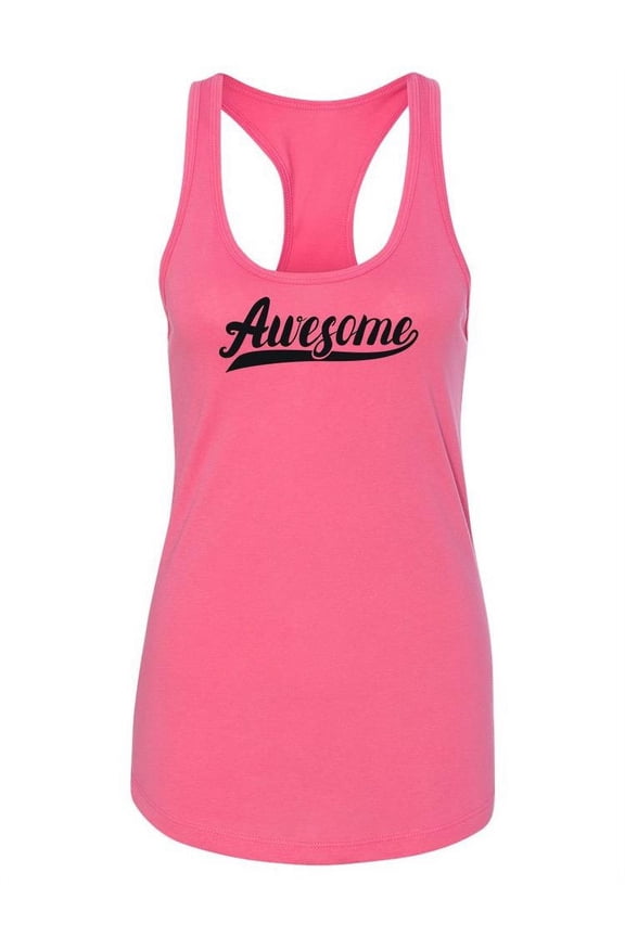 Awesome, Quote Racerback Tank Women -Image by Shutterstock, Female XX-Large