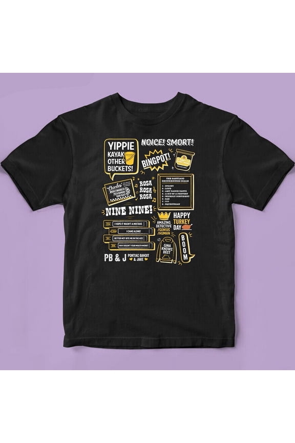 Awesome Quotes Of The Brooklyn nine nine Tshirt B99 Funny TV Series Shirt