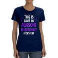 thumbnail image 1 of Awesome Receptionist Looks Like T-Shirt Women -Smartprints Designs, Female 5X-Large, 1 of 4