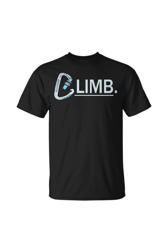 Awesome Rock Climbing Graphic Tee Unisex Adult Cotton Casual Bouldering Climber T-Shirt for Outdoor Adventure Enthusiasts, Size M, Color Black