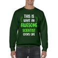 thumbnail image 1 of Awesome Scientist Looks Like Sweatshirt Men -Smartprints Designs, Male Medium, 1 of 4