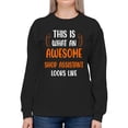 thumbnail image 1 of Awesome Shop Assistant Sweatshirt Women -Smartprints Designs, Female Small, 1 of 4
