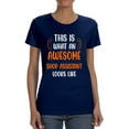 thumbnail image 1 of Awesome Shop Assistant T-Shirt Women -Smartprints Designs, Female 5X-Large, 1 of 4