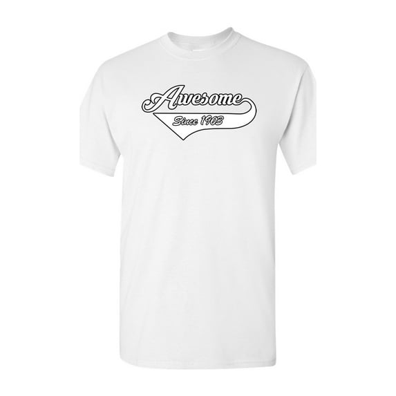 Awesome Since 1963 With Tail Gift Novelty DT Adult T-Shirt Tee
