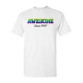 thumbnail image 1 of Awesome Since 1969 Colorful Gift Novelty DT Adult T-Shirt Tee, 1 of 2