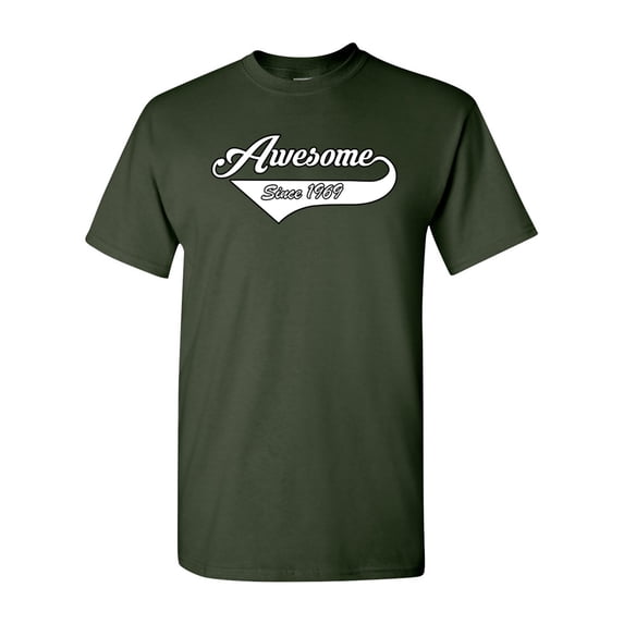 Awesome Since 1969 With Tail Gift Novelty DT Adult T-Shirt Tee