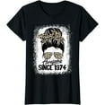 thumbnail image 1 of Awesome Since 1974 Leopard Birthday T-Shirt, 1 of 3