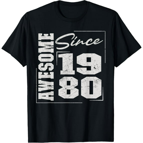 Awesome Since 1980 Birthday, Vintage-Retro 1980 Birthday T-Shirt