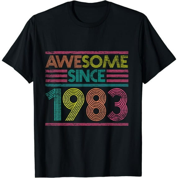 Awesome Since 1983 40th Birthday Gifts 40 Years Old T-Shirt