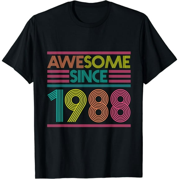 Awesome Since 1988 36th Birthday Gifts 36 Years Old T-Shirt