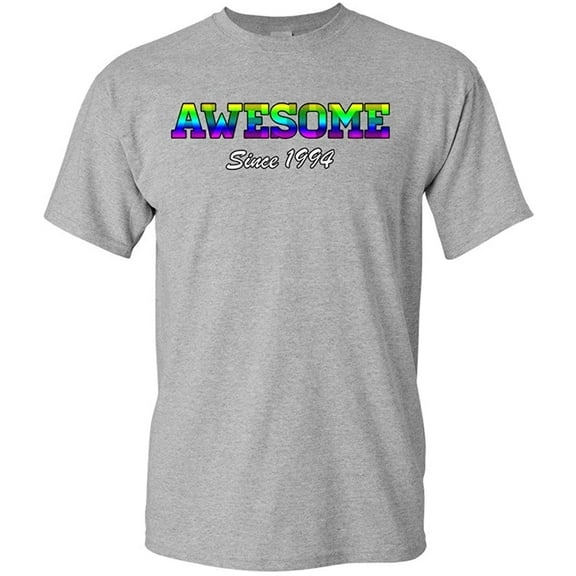 Awesome Since 1994 Colorful Gift Novelty DT Adult T-Shirt Tee
