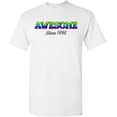 thumbnail image 1 of Awesome Since 1996 Colorful Gift Novelty DT Adult T-Shirt Tee, 1 of 2