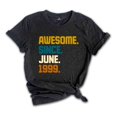 thumbnail image 1 of Awesome Since 1999 Shirt, 25th Birthday Idea, Birthday Gift For Him, 25th Birthday Gifts For Girls/Boys, Personalized Birthday T-shirt, 1 of 1
