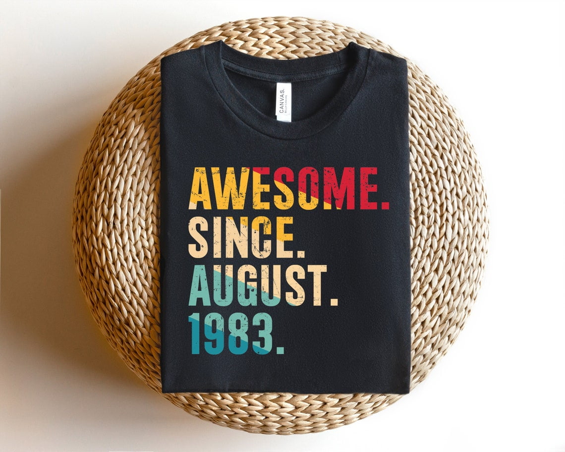 Awesome Since September 1987 T-Shirt Funny 30th Birthday Tee